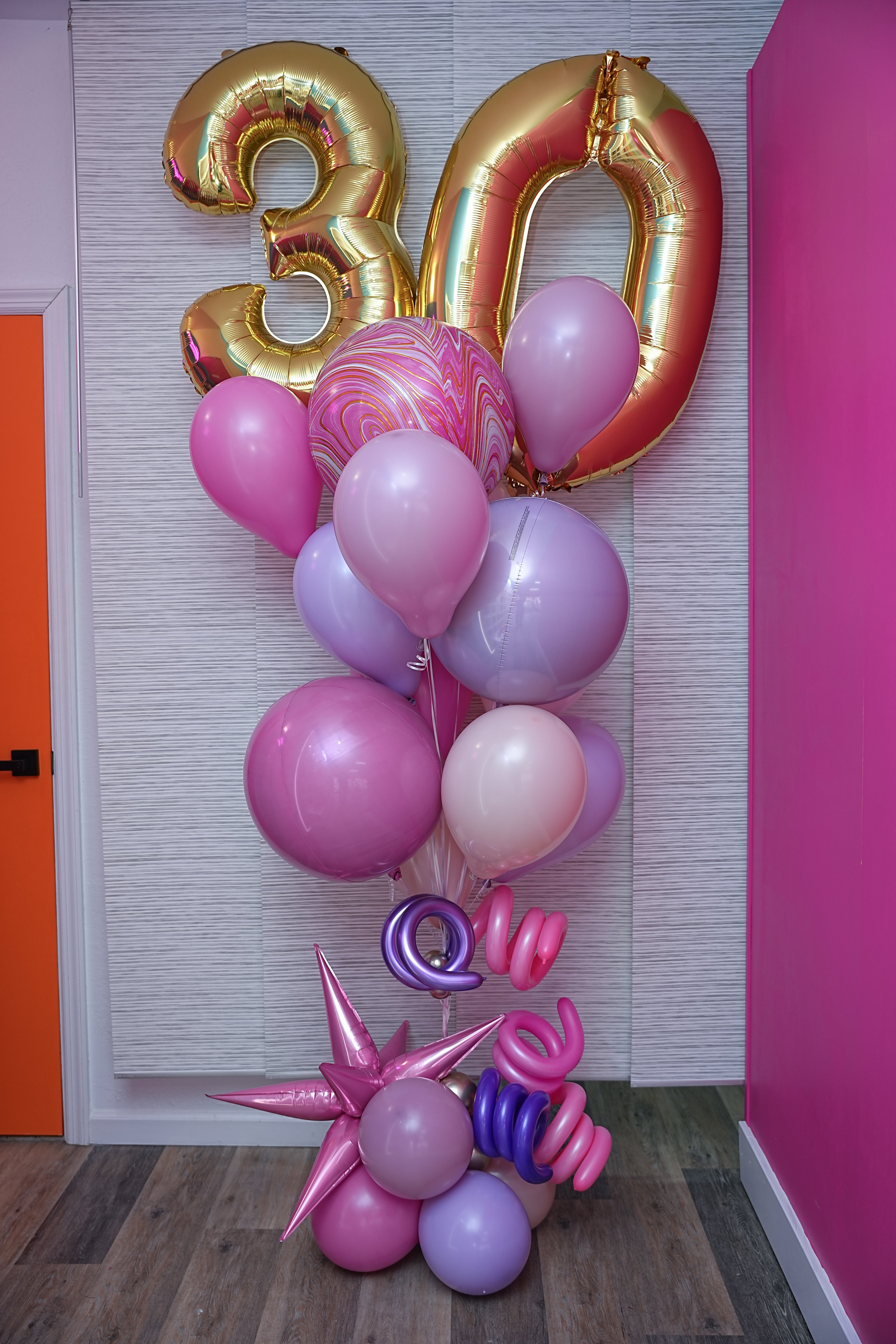 Milestone Birthday Helium Bouquet - Luxe