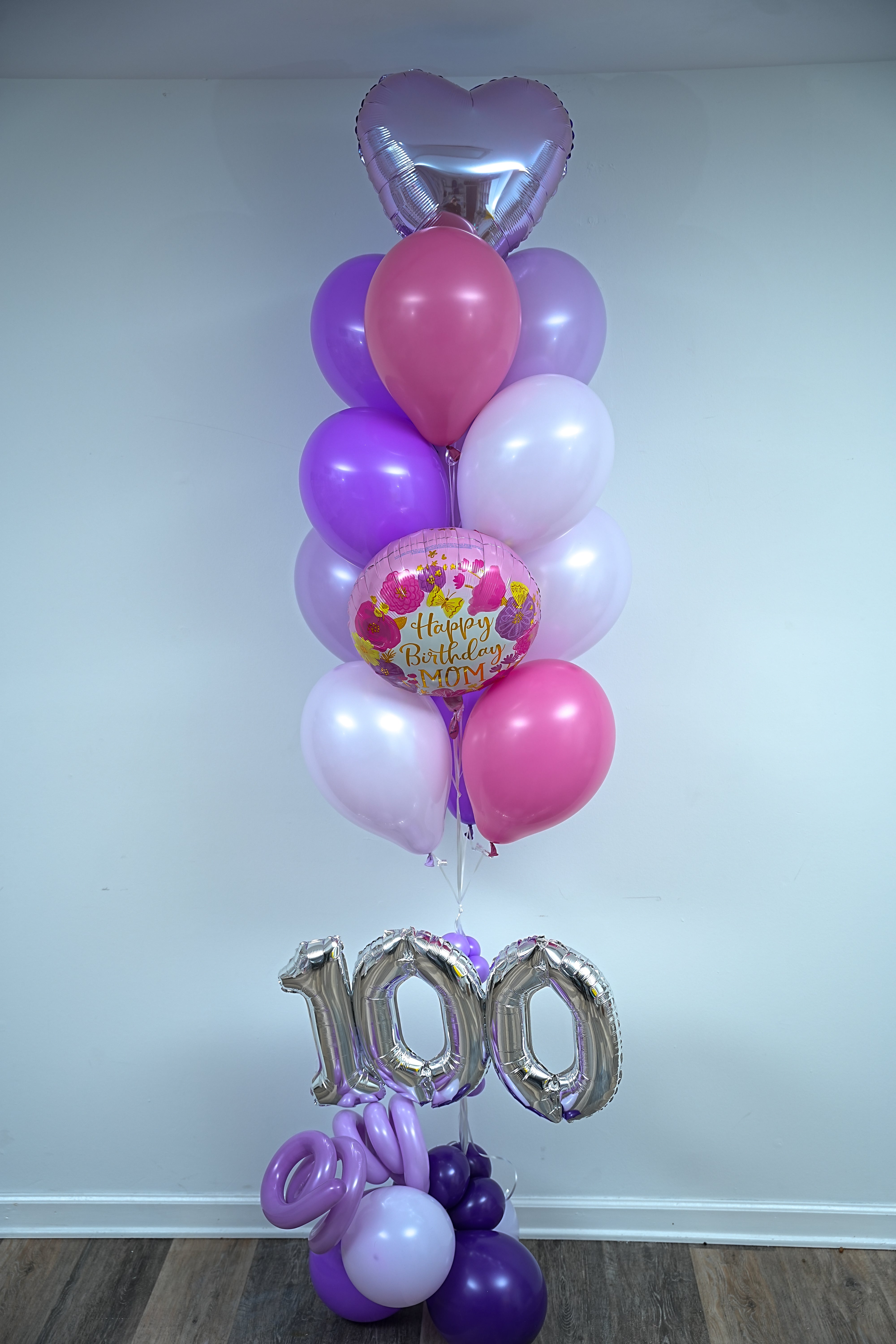 Milestone Birthday Helium Bouquet - Deluxe